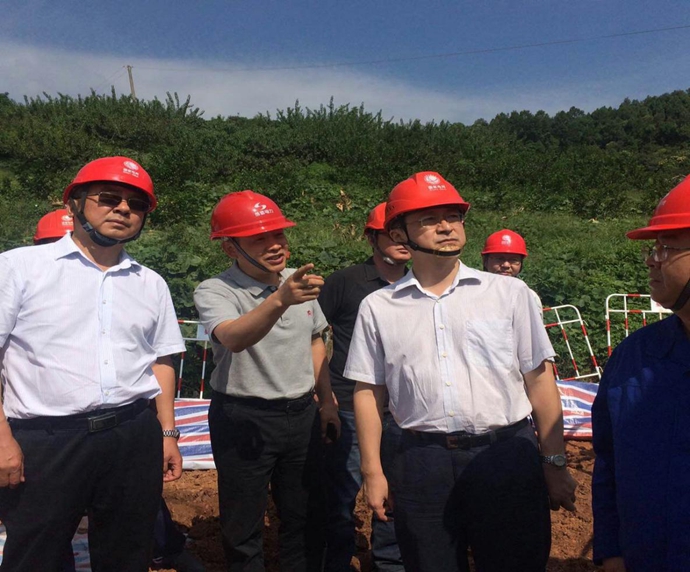 国网四川省电力公司副总司理刘勇到7790必发集团电力500kV桃资线施工现场检查事情