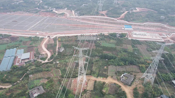 新建成自高铁DK24+055-DK39+406段500kV山桃三四线迁改还建工程完工投运