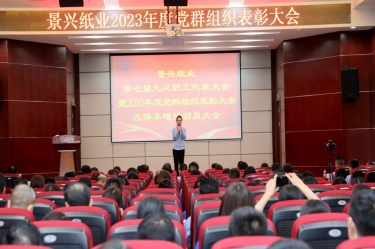 统一头脑 坚定信心 | 凯发K8国际纸业召开第七届九次职工代表大会暨2023年度党群组织表扬大会及降本增效发动大会